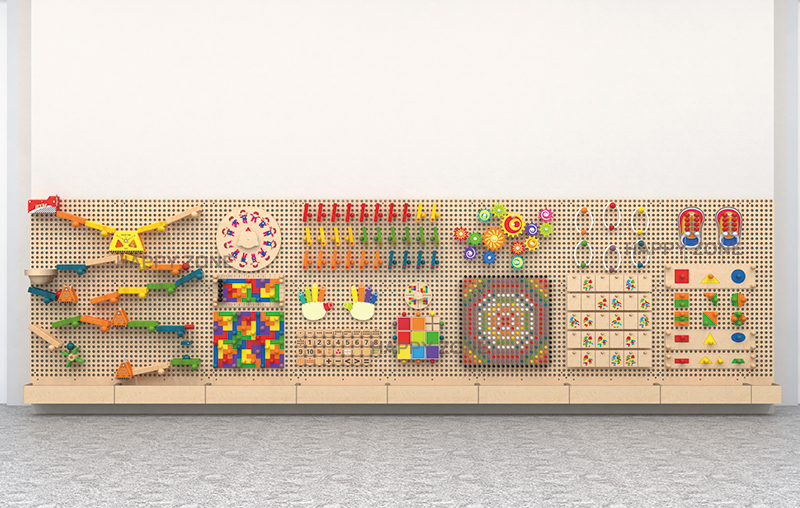 DIY Interactive Wooden Wall Game for Kids Creative Educational Panel for Playrooms, Classrooms & Kindergartens