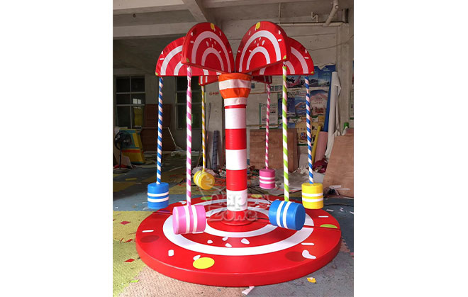 Commercial Children's Carousel Toddler Electric Coconut Tree Swing Children's Indoor Playground Equipment for Amusement Soft Play Area