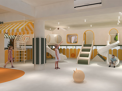 70 square meters of indoor playground for kindergarteners