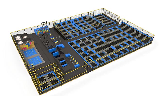 Integrated Trampoline Sports Hall Bounce Arena