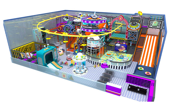 Interstellar Adventure: Indoor Playground Equipment With Zipline